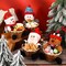 4 Pcs Christmas Candy Storage Basket Santa Claus Reindeer Snowman Penguin Candy Basket Christmas Decoration Candy Bowl Dish Xmas Sugar Snack Container for Table Desk Decoration Christmas Gift